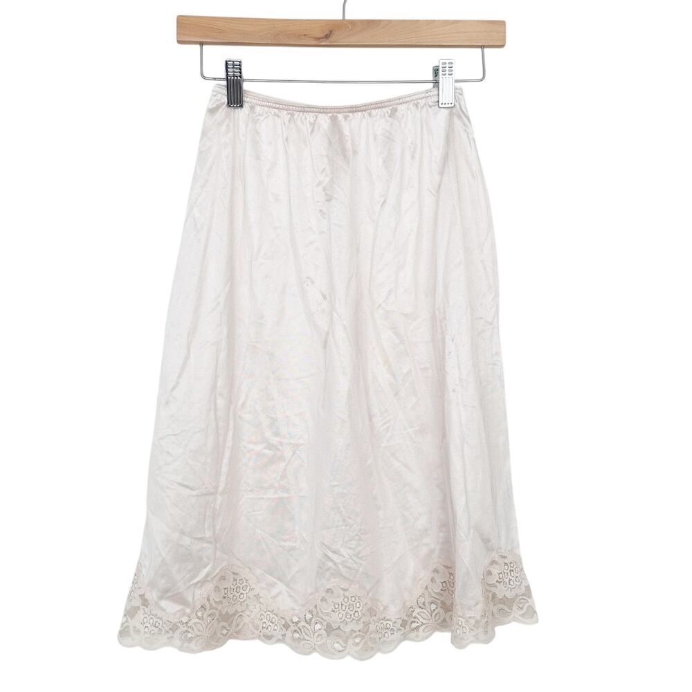 Vintage Warners Floral Fantasies Slip Skirt Sz M